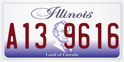 IL license plate A139616