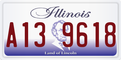 IL license plate A139618