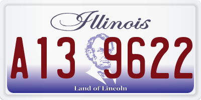 IL license plate A139622