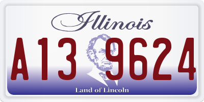 IL license plate A139624