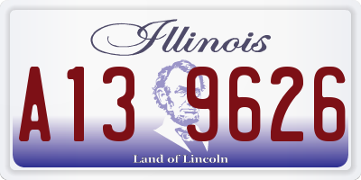 IL license plate A139626