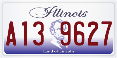 IL license plate A139627