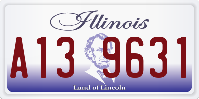 IL license plate A139631