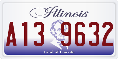 IL license plate A139632