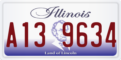 IL license plate A139634
