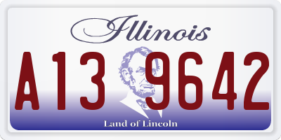 IL license plate A139642