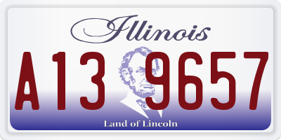 IL license plate A139657