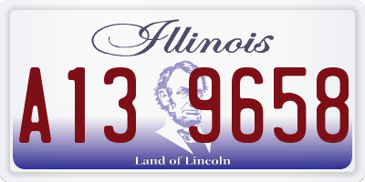 IL license plate A139658