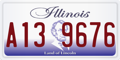 IL license plate A139676