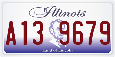 IL license plate A139679