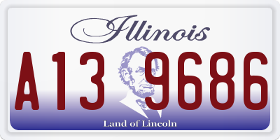 IL license plate A139686