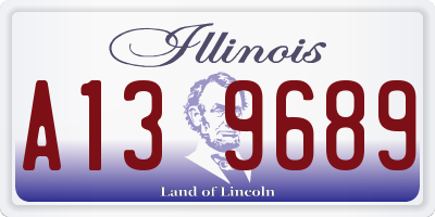 IL license plate A139689