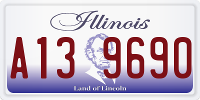 IL license plate A139690