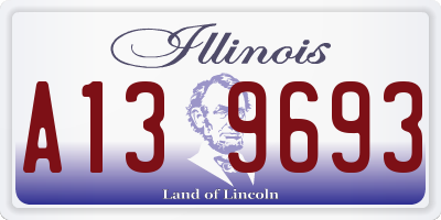 IL license plate A139693