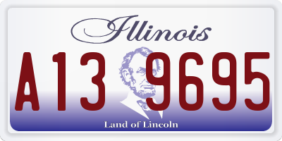 IL license plate A139695