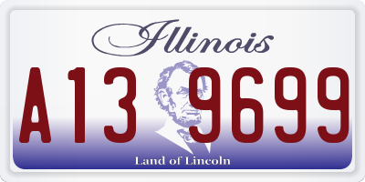 IL license plate A139699