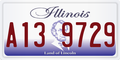 IL license plate A139729