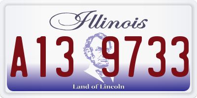 IL license plate A139733