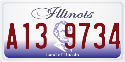 IL license plate A139734