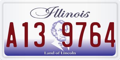 IL license plate A139764