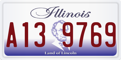 IL license plate A139769