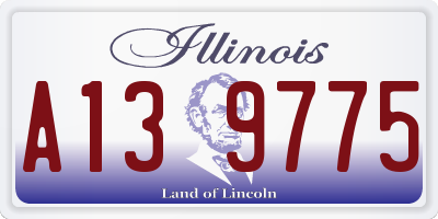 IL license plate A139775
