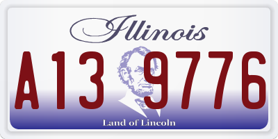 IL license plate A139776