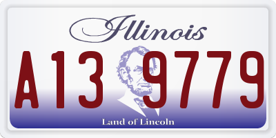 IL license plate A139779