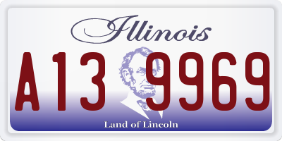 IL license plate A139969