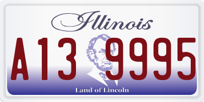 IL license plate A139995