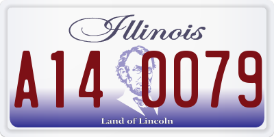 IL license plate A140079