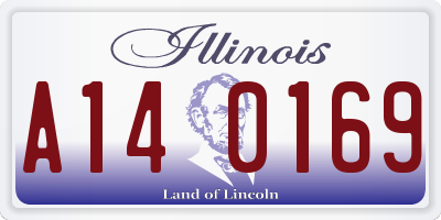 IL license plate A140169