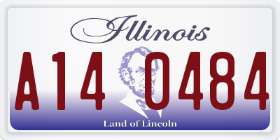 IL license plate A140484