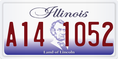 IL license plate A141052