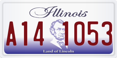 IL license plate A141053