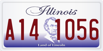 IL license plate A141056