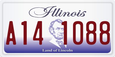 IL license plate A141088