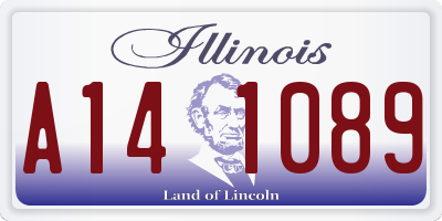 IL license plate A141089