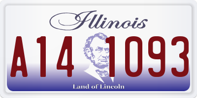 IL license plate A141093