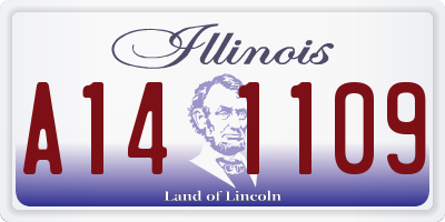 IL license plate A141109