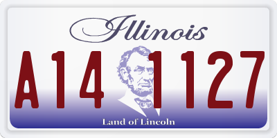 IL license plate A141127