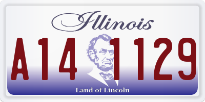 IL license plate A141129