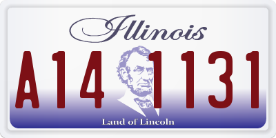 IL license plate A141131