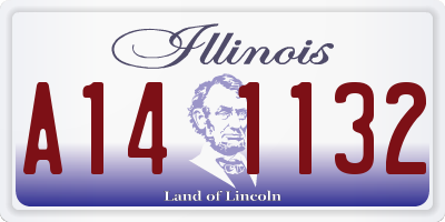 IL license plate A141132