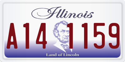 IL license plate A141159