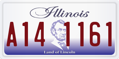IL license plate A141161