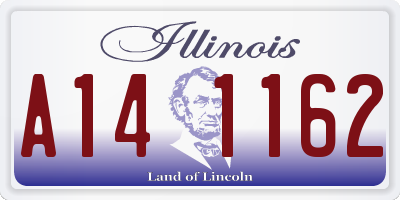 IL license plate A141162