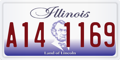 IL license plate A141169