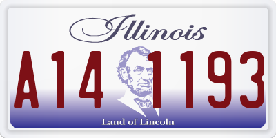 IL license plate A141193