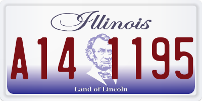 IL license plate A141195
